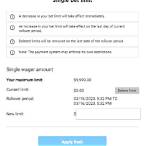 bet limit